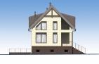Одноэтажный дом с подвалом, мансардой, балконом и вторым светом